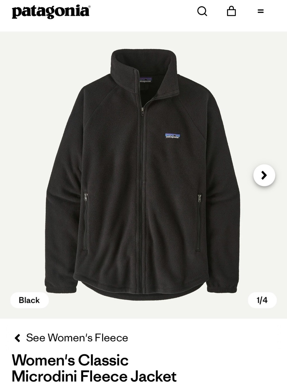 Patagonia Microdini fleece